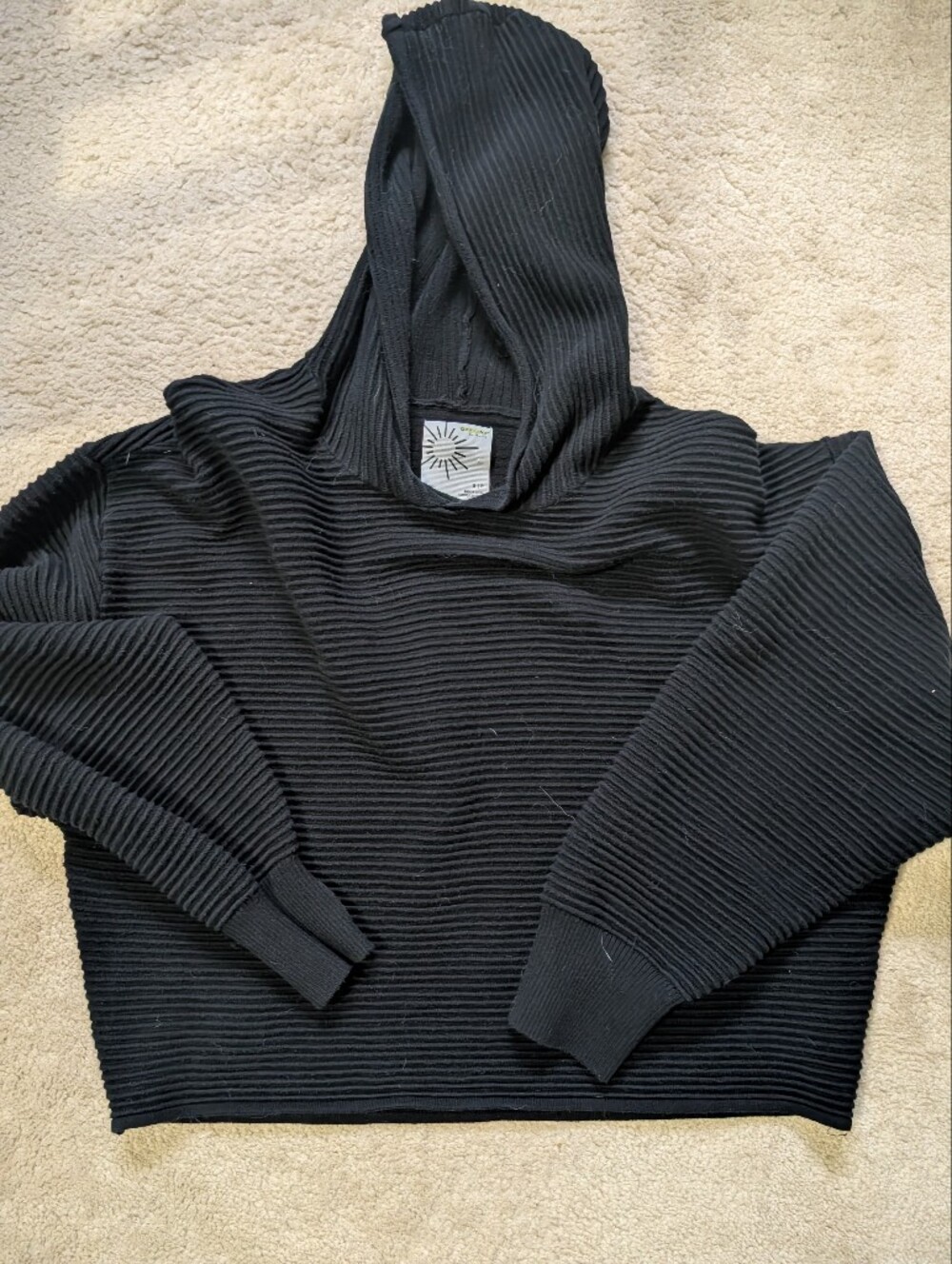 Aerie Ribbed Cropped Hoody